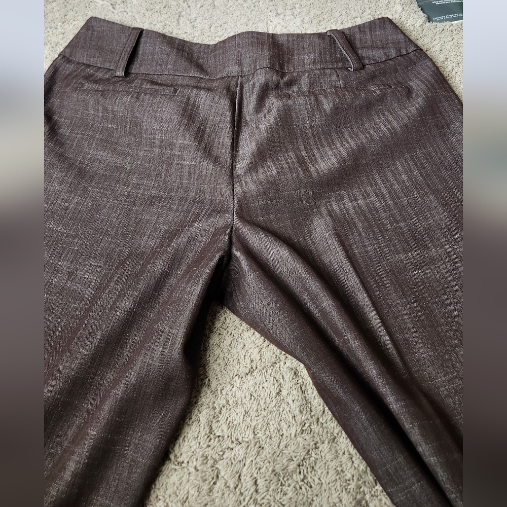 Women's Dress Brown Trousers - Dress Barn - Size 8 - Picture 4 of 12